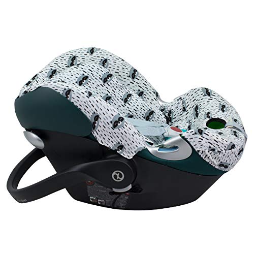 JYOKO Kids Pokrowiec na fotel samochodowy kompatybilny z Cybex Aton Cloud - Q-M-2-4-5, z bawełny (Aton Q, Raccoon)
