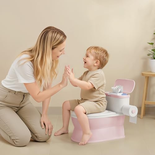 CheerTry 2-in-1 Toddler Potty Training Toilet with Detachable Training Seat — view 6