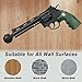 EVCUHASL 90 Degree Pistol Hanger, Concealed Gun Holder for Indoor Pistol Rack Display Wall Mount Storage, Solid Vinyl Coated Stand, 3 Pack