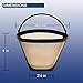 GOLDTONE 8-12 Cup Coffee Filter & Set of 12 Charcoal Water Filters fits Cuisinart Coffee Maker and Brewers. Replaces your CUISINART #4 Cone Reusable Coffee Filter & CUISINART Water Filter