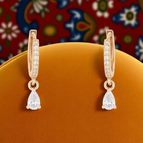 Image of NIlu's Collection Hoop Earrings Foe Women | Anti-Allergy | Anti-Tarnish | Office Wear