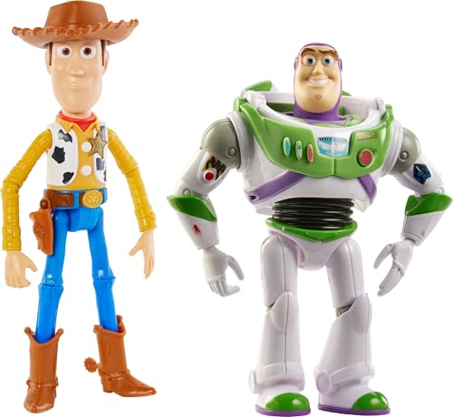 Disney and Pixar Toy Story Woody and Buzz Action Figure Toys 2-Pack Pizza Planet Adventure