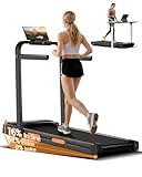 Folding Treadmill with 16% Incline, 3 in 1 Foldable Treadmill, Under Desk Walking Pad for Home Office, 10KM/H, 2.5HP Quiet Motor Portable Running Machine with Remote & LED Display, 136KG Capacity