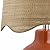 BoutiqueRugs Pojezerje Bohemian Ceramic Table Lamp for Bedroom, Bedside Nightstand - Decorative Boho Tabletop Lamp for Living Room - Rattan Shade - Rust, Brown, Beige