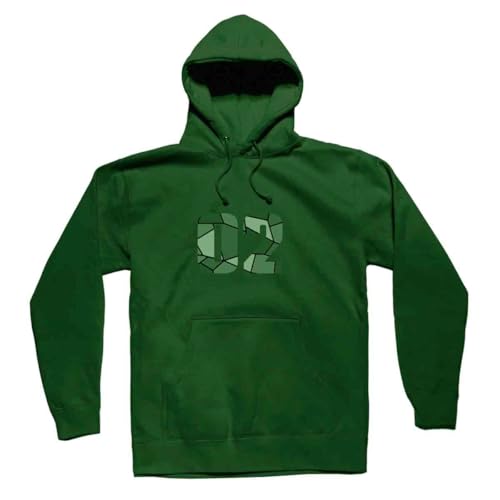 Sweat à capuche olive green 02 Number unisexe | Sweat-shirt de sport casual