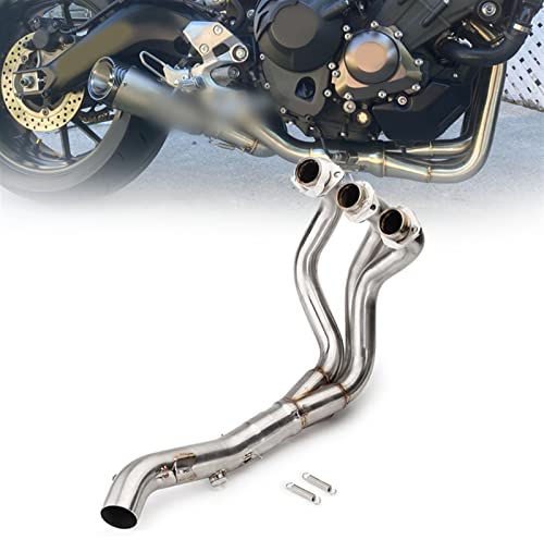 Tuyau avant MT09 échappement moto FZ-09 collecteur acier inoxydable 2015 2016