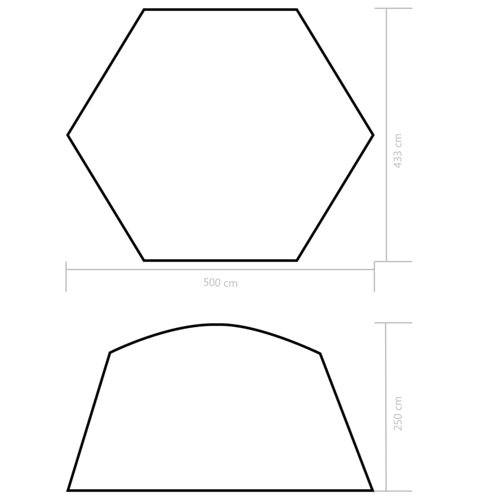 Poolzelt, Pool überdachung, Pool Zelt, Pooldach, Poolpavillion, Zelt Für Pool, Pool Dach, Pool Abdeckungen, Stoff 500x433x250 cm Blau