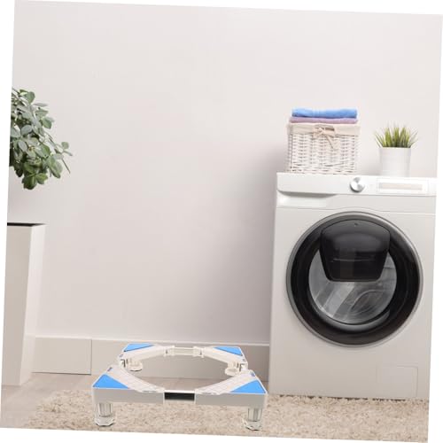 Base de lavage universelle réglable avec étagère de rangement pour sèche-linge