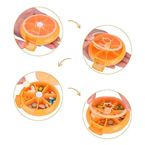 Amazon.co.jp: 薬ケース 携帯型 ピルケース カプセル かわいい柑橘