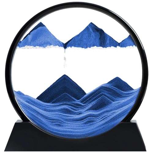 Paisaje de cristal redondo de 18 cm arte decorativo en arena 3D