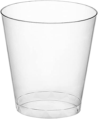 Party Essentials Vasos desechables de plástico duro 50 unidades paquete de 1 transparente de 15 onzas