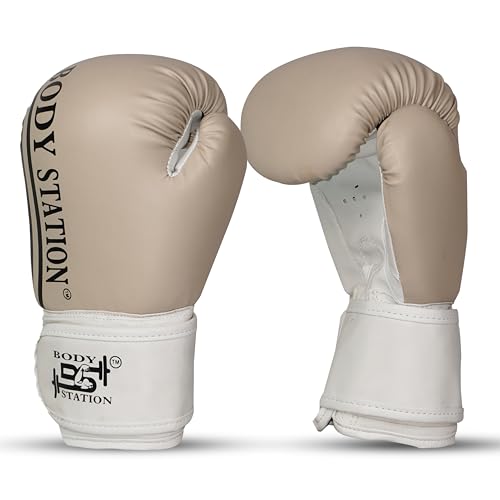 Image of Boxing Gloves - Faux Leather Training Gloves with Hook and Loop Velcro Closure for Long-Lasting Strength and Durability