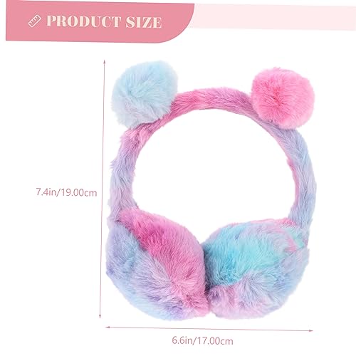 FRCOLOR Gradient Plush Winter Ear Muff Comfortable Ear Warmer for Women for Cold Weather for Outdoor Use2