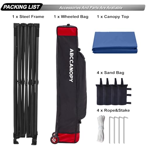Image of ABCCANOPY Patio Pop Up Canopy Tent 10x15 Commercial-Series (Navy Blue)