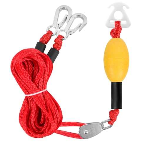 Cuerda de remolque flotante de alta resistencia con bola para deportes acuáticos y wakeboard