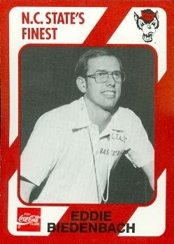 Autograph Warehouse Eddie Biedenbach Basketball Card (N.C. North Carolina State) 1989 Collegiate Collection No.23