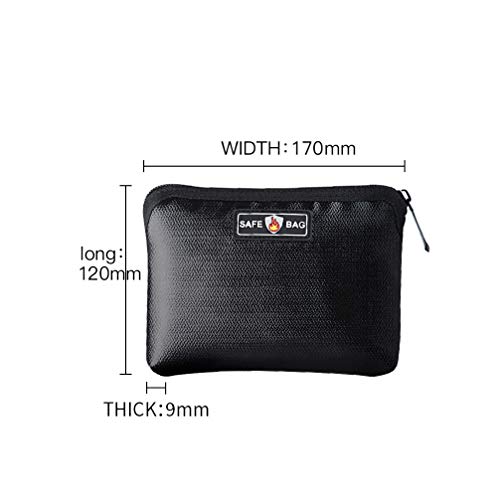 NUOBESTY Bolsa de Documentos à Prova de Fogo Bolsa de Documentos à Prova de Fogo Bolsa de Dinheiro à