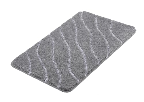 Kleine Wolke Badteppich Tram, 70x120 cm, Anthrazit