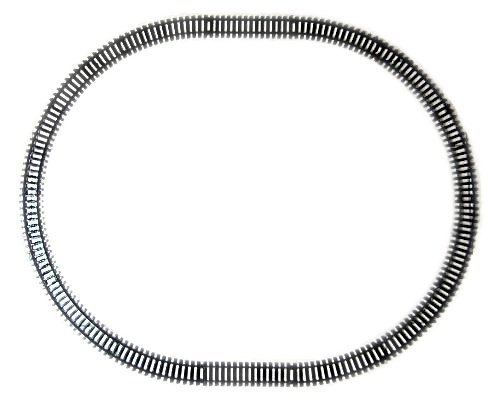 Preisvergleich Produktbild NewRay 14 Kunststoffgleise, Oval, schwarz, Spur G und Spur 1