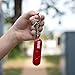 SABRE Personal Alarm With Key Ring, 120dB Alarm, Audible Up To 1,280 Feet (390 Meters), Simple Operation, Reusable, Red