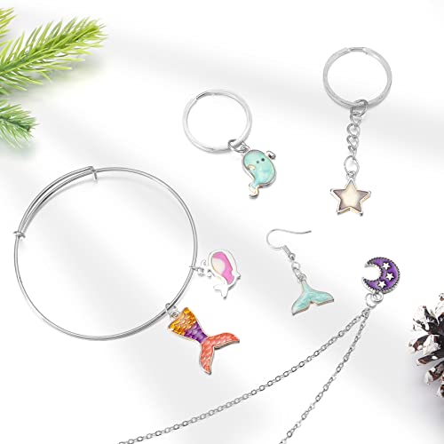 Chuyau 1600Pcs Open Jump Rings Silver Jump Rings Set Silver Plated Jump Rings For Jewelry Making Connectors(4Mm 5Mm 6Mm 7Mm 8Mm 10Mm) #TOP5