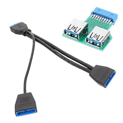 Usb Extension Splitter - Divisor de Cabecera Usb 3.0, Divisor de Ordenador de Escritorio | Cable Divisor De Alta Velocidad, Cable Divisor De Cabecera Y 3.0, Divisor de Cabecera para Escáneres Portátil