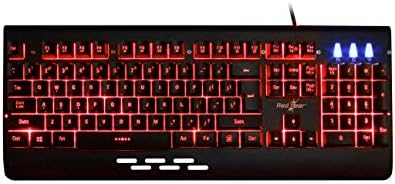 Redgear Blaze 7 Colour Backlit Wired Gaming Keyboard with Full Aluminium Body Windows Key Lock
