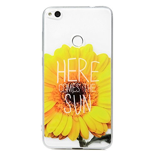 Custodia per Huawei P8 Lite 2017, Custodia Silicone Morbido Trasparente TPU Flessibile Gomma design- Case Cover Gel Gomma Shock-Absorption Bumper, Ultra Slim Anti Slip Cover per Huawei P8 Lite