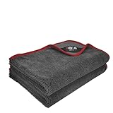 Hoplet Large microfiber towels for cars drying, 2 pack car wash towel, 23.6'x35.4' 600GSM premium reusable microfiber cleaning cloth, multipurpose twisted velvet for detailing polishing.