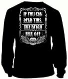 Motorcylcle If You Can Read This The B*tch Fell Off Biker Men's Long sleeve Tee