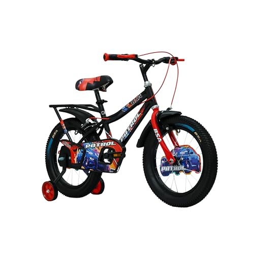 Image of BSA Patrol 20T Kids Bicycle for Boys&Girls,Single Speed,Black Red