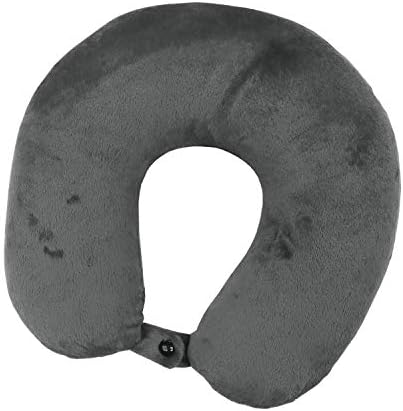 My Perfect Dreams MPD's Premium Travel Pillow (Grey), Sleep with NO Neck Pain, Super Soft Memory Foam Neck Pillow Easy Washing with Removable Cover