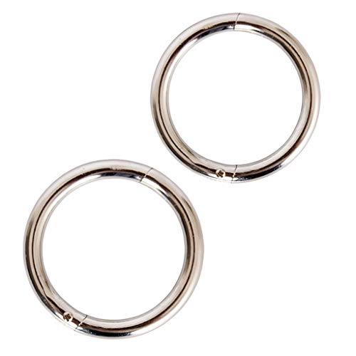 B Baosity 2 Pcs Bull Cow Cattle Nose Ring for Farm Livestock ID 70mm-90mm, 80mm-100mm