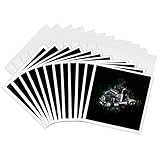 3dRose Greeting Cards - A black semi tractor trailer truck finished in a distinctive illustration style - 12 Pack - Graphics Trucking