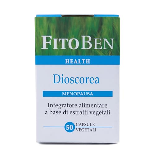 Fitoben | Dioscorea Integratore Naturale Contro i Disturbi della Menopausa. 50 Capsule Vegetali