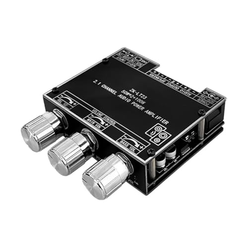 DollaTek Carte amplificateur audio Bluetooth 2.1 canaux 50 W+50 W+100 W Subwoofer Module amplificateur de puissance audio numérique LT23