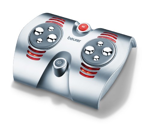 Beurer FM38 Shiatsu Foot Massager | Soothing electric foot massager | Simulates effective traditional Japanese Shiatsu massage techniques | 8 rotating massage heads | Optional heat function