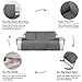 PureFit Water Resistant Reversible Sofa Covers for Reclining Sofa - Non Slip Split Recliner Couch Cover for 3 Cushion Couch, Washable Furniture Protector for Kid, Dog (3 Seat, Gray/Light Gray)