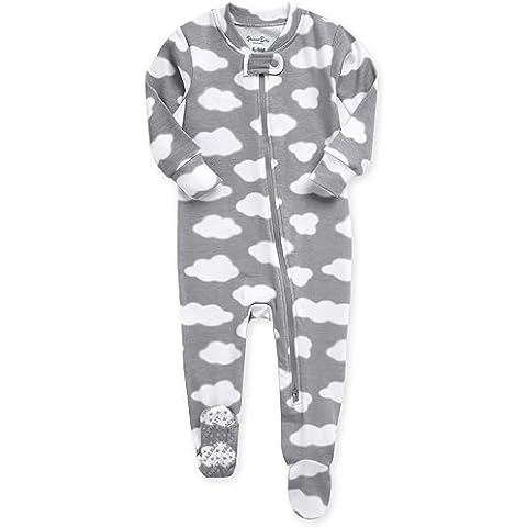 VAENAIT BABY Toddler Boys Girls Solid Footie Pajama Cloud Grey 3-6M Cover