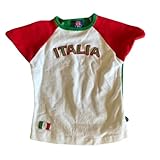 ITHAFE Vintage Graphic Baby Tees for Women Brazil Shirt Y2k Tops Mexico Crop Top Jersey 2000s Summer Going Out Tops (Italia,Medium)