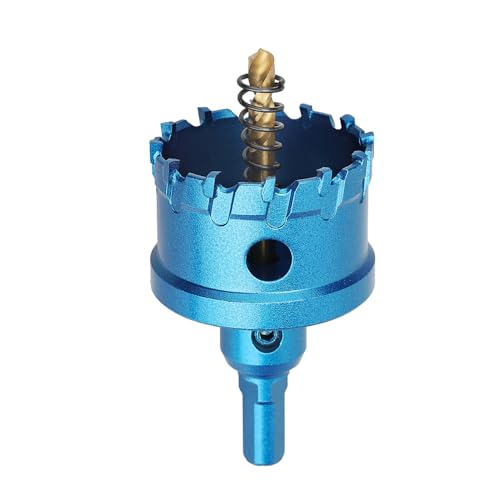 Scie-cloche en acier inoxydable 44mm de couleur bleue pour la découpe de tôle et métal épais
