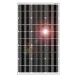 DOKIO 100W 18V Monocrystalline Solar Panel to Charge 12V Battery for Caravan Van RV Boat Off-Grid Home