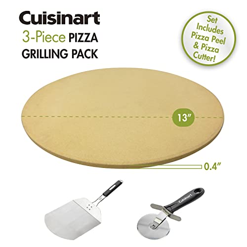 Cuisinart CPS445, 3Piece Pizza Grilling Set, Stainless Steel Smoke