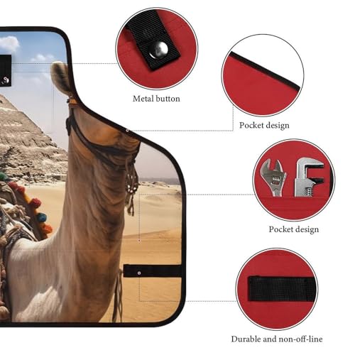 Delantal de trabajo impermeable con 8 bolsillos para hombre y mujer miniatura 3