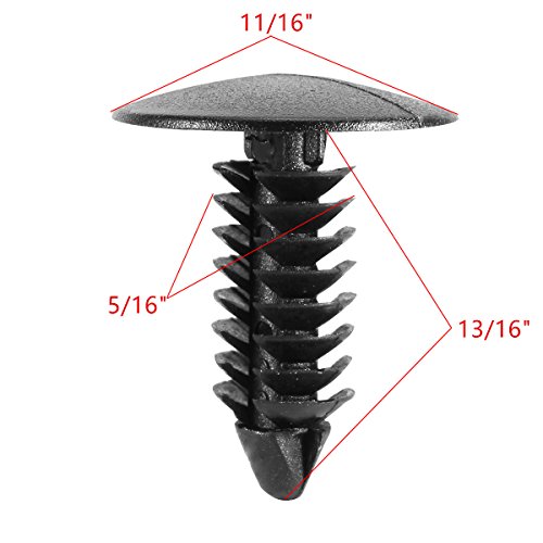 Rexka 100Pcs Fender Bumper Shield Fender Liner Push Pin Retainer Clips 6030441 For Jeep Dodge Ram Chrysler #TOP2