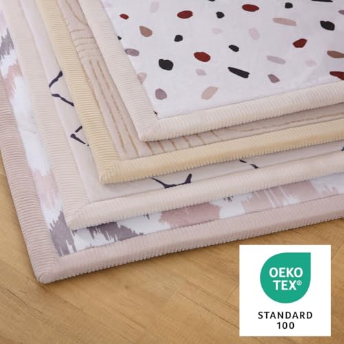 Image of Hakuna Matte CloudSoft Baby Play Mat for Floor 60 inch x 80 inch | Coral Velvet Memory Foam Rug for Crawling & Cozy Play Non-Slip, Water-Resistant, Easy-Care Tummy Time Mat