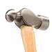 ESTWING Sure Strike Ball Peen Hammer - 16 oz Metalworking Tool with Forged Steel Head & Hickory Wood Handle - MRW16BP