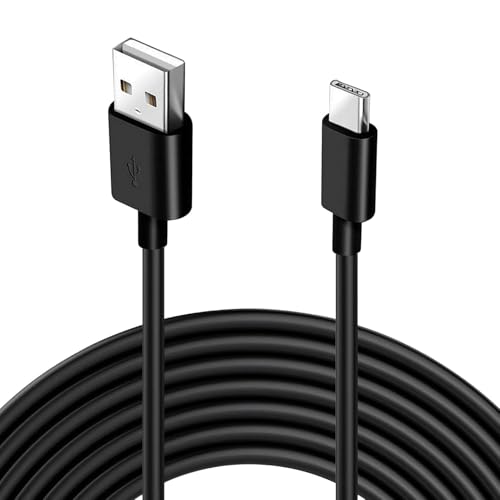 ZenithCove 5M Extra Long USB C Charging Cable USB A to USB C Power Extension Cable Charging Cord USB C Charger for Security Camera Phone Tablet Controller Laptop Switch Pro Controller