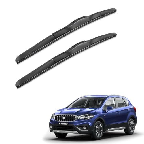 Image of Oshotto Frameless (O.E.M Type) Wiper Blades Compatible with Maruti Suzuki S-Cross (26 inch / 14 inch)