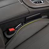 2PCS Auto Universal PU-Leder Sitzlückenfüller Stopfen Autositz-Lückenfüller Abstandshalter Geeignet für die meisten Modelle PKW SUV LKW Zubehör